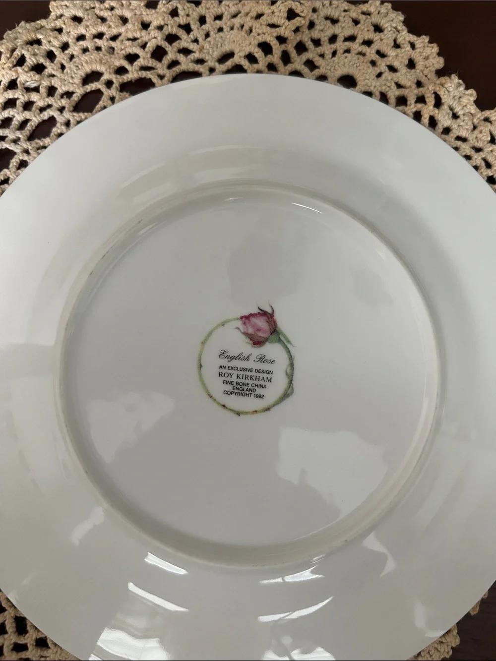 Roy Kirkham English Rose dessert plates - set of 2